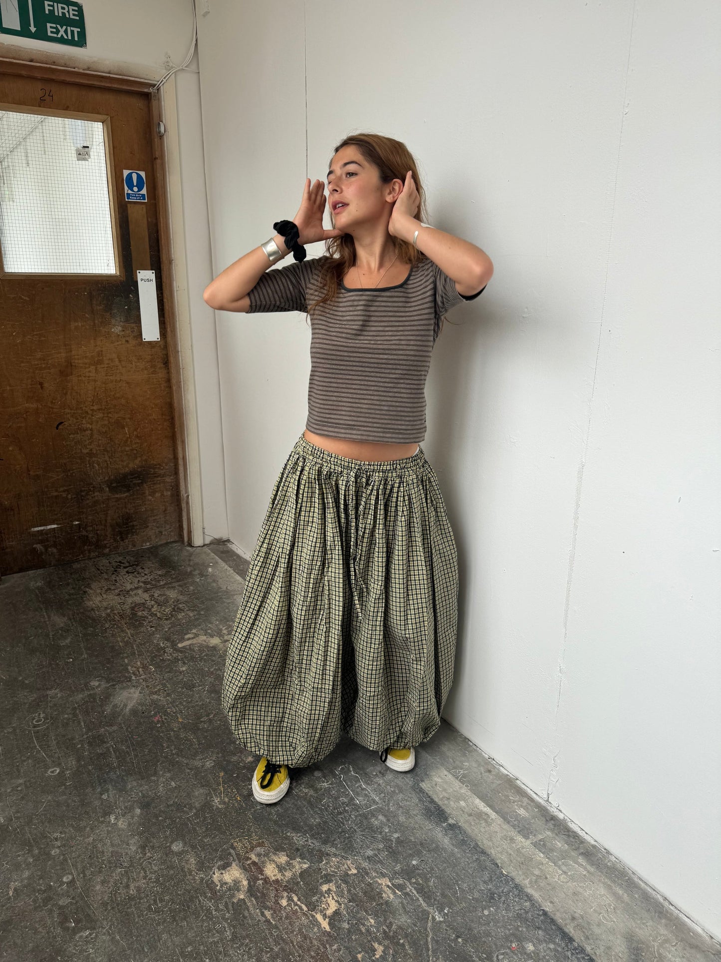 Check Oshi Trousers